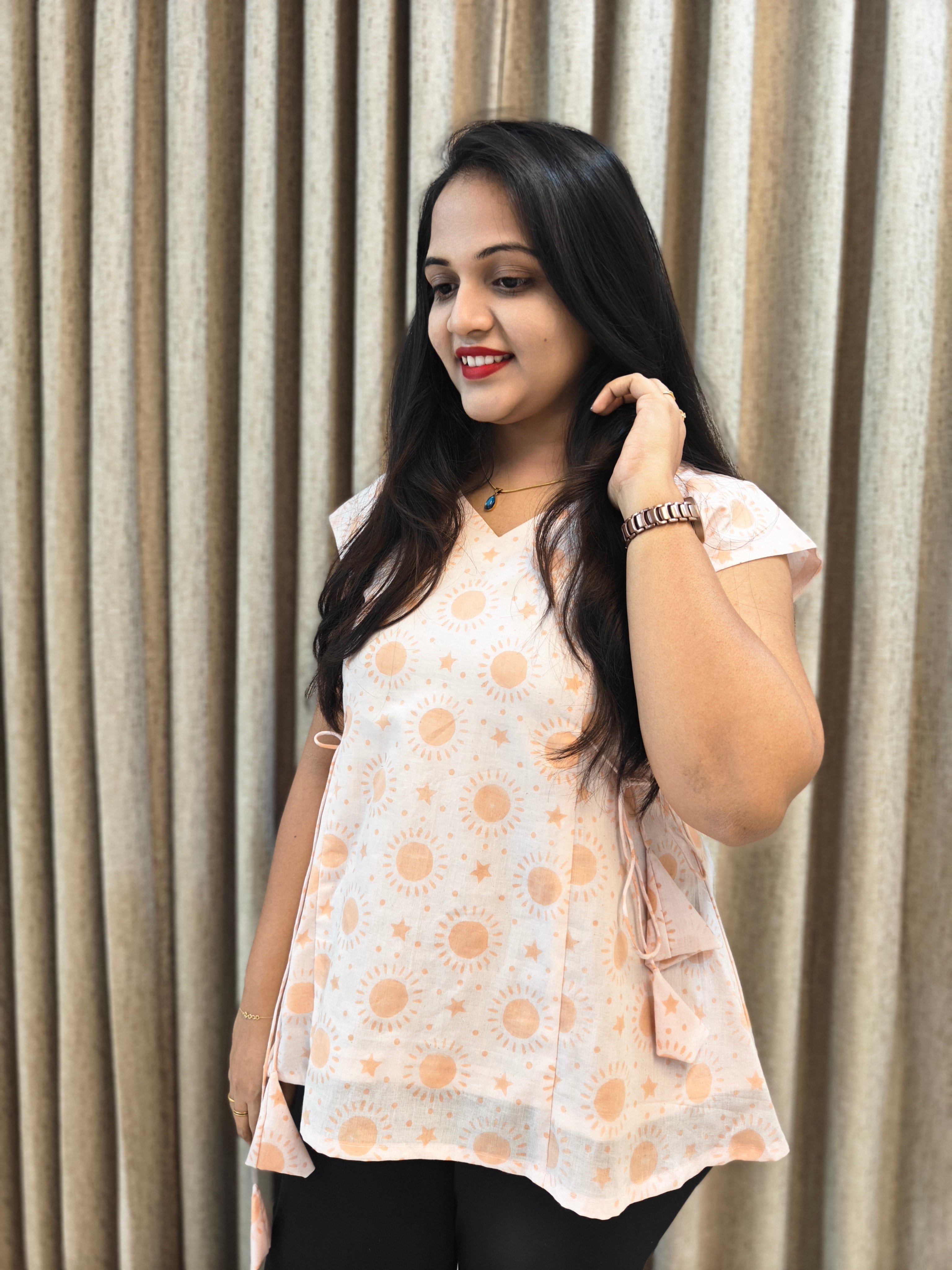 Handblock Print Pure Cotton Tunic