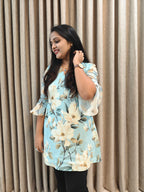 Georgette Floral Print Tunic