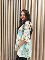 Georgette Floral Print Tunic