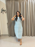 Handblock Print Cotton A-Line Frock