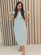 Handblock Print Cotton A-Line Frock