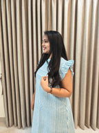 Handblock Print Cotton A-Line Frock