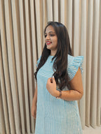 Handblock Print Cotton A-Line Frock