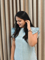 Handblock Print Cotton A-Line Frock