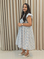 Premium Mul Cotton Handblock Frock - Casual Wear