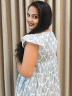 Premium Mul Cotton Handblock Frock - Casual Wear