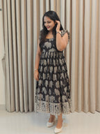 Kalamkari Print Pure Cotton Frock - Traditional Wear