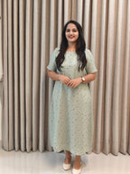 Pure Georgette A-Line Frock - Graceful Everyday Style