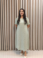 Pure Georgette A-Line Frock - Graceful Everyday Style