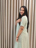 Pure Georgette A-Line Frock - Graceful Everyday Style
