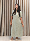 Pure Georgette A-Line Frock - Graceful Everyday Style