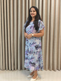 Pure Georgette A-Line Frock - Elegant Flowy Fit