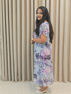 Pure Georgette A-Line Frock - Elegant Flowy Fit