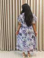 Pure Georgette A-Line Frock - Elegant Flowy Fit