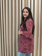 Floral Georgette Tunic Top -  Casual Wear