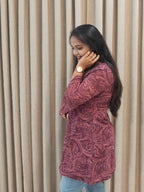 Floral Georgette Tunic Top -  Casual Wear