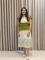 Premium Mul Chanderi A-Line Frock