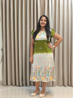 Premium Mul Chanderi A-Line Frock