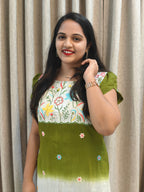 Premium Mul Chanderi A-Line Frock