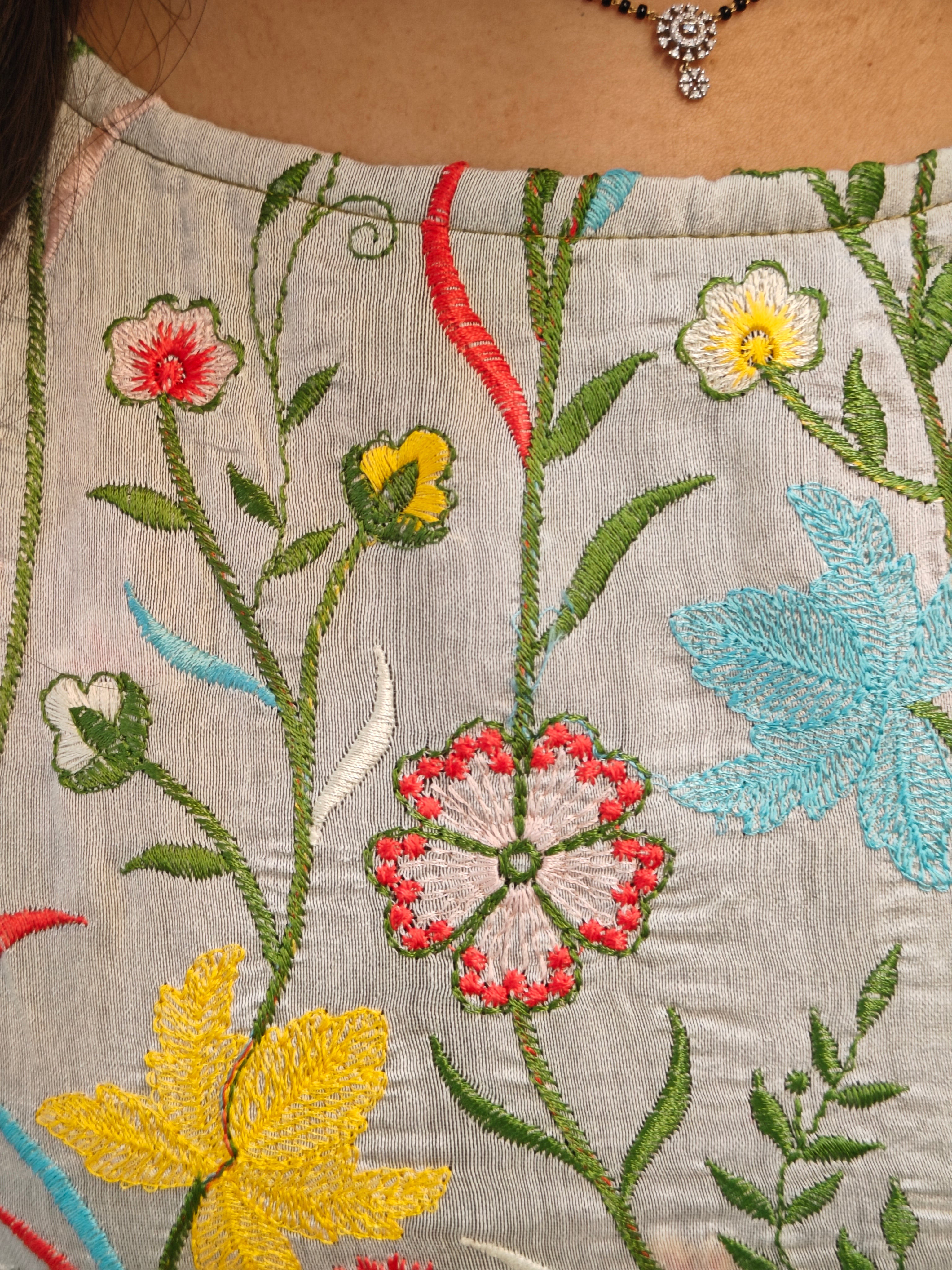 Premium Mul Chanderi A-Line Frock