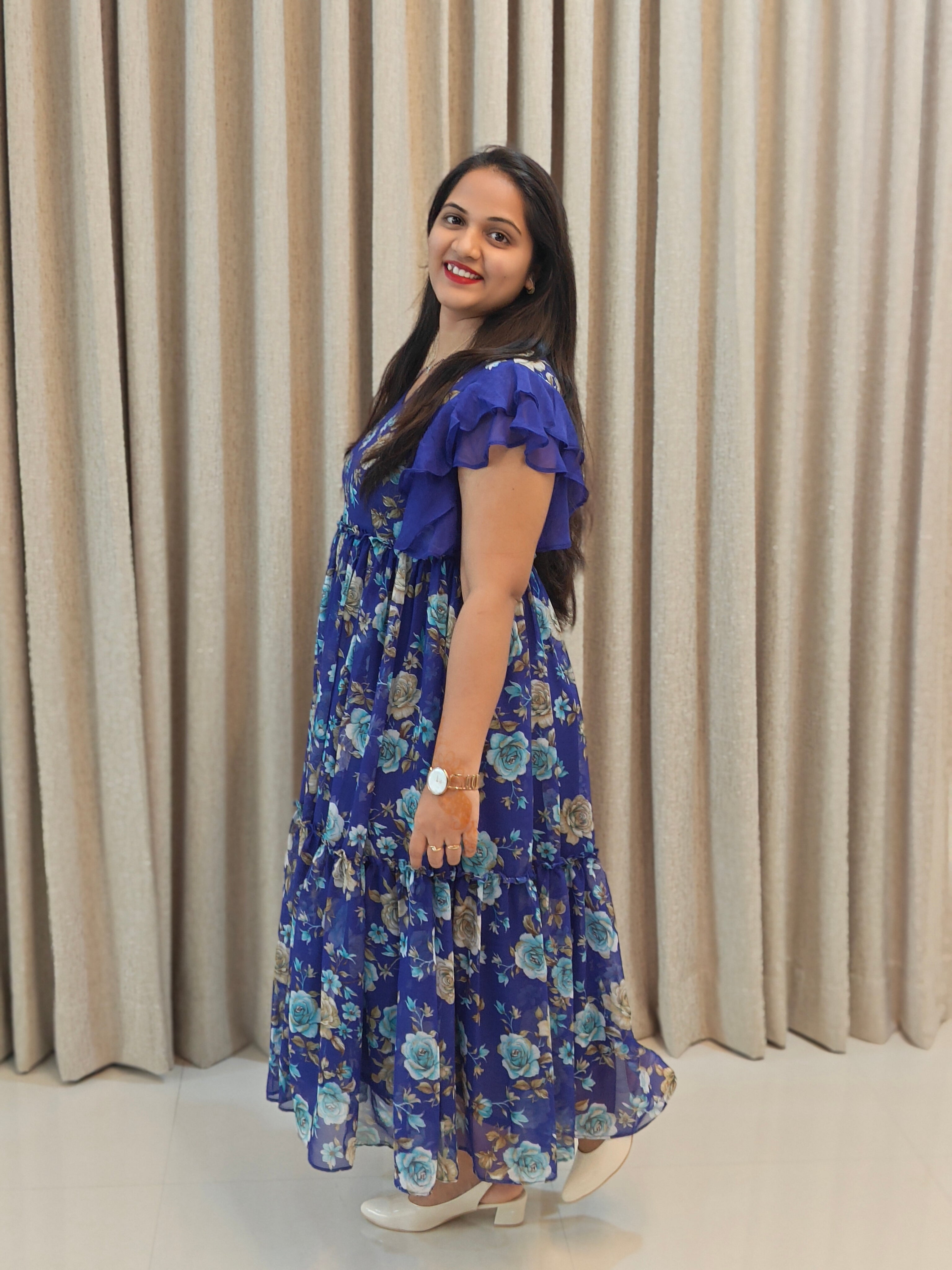 Premium Georgette Frock - Elegant Festive Wear