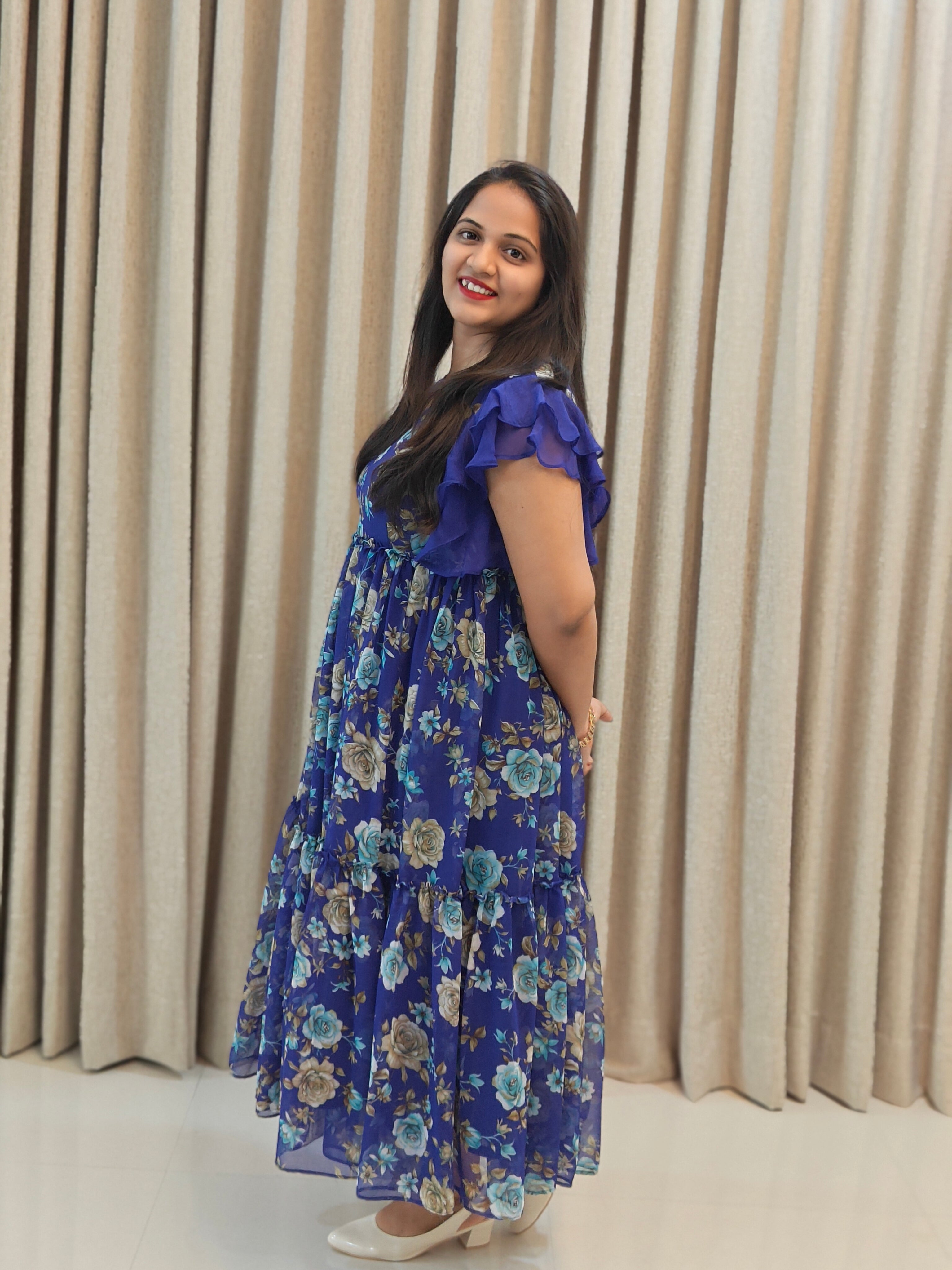 Premium Georgette Frock - Elegant Festive Wear