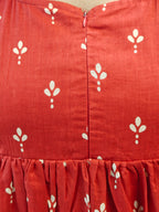 Pure Cotton Handblock Print Feeding Frock for Nursing Moms