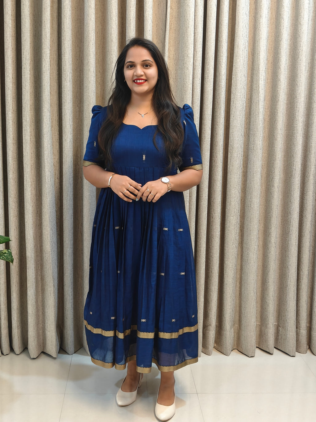Narayanpet Mercerised Cotton Handloom Frock