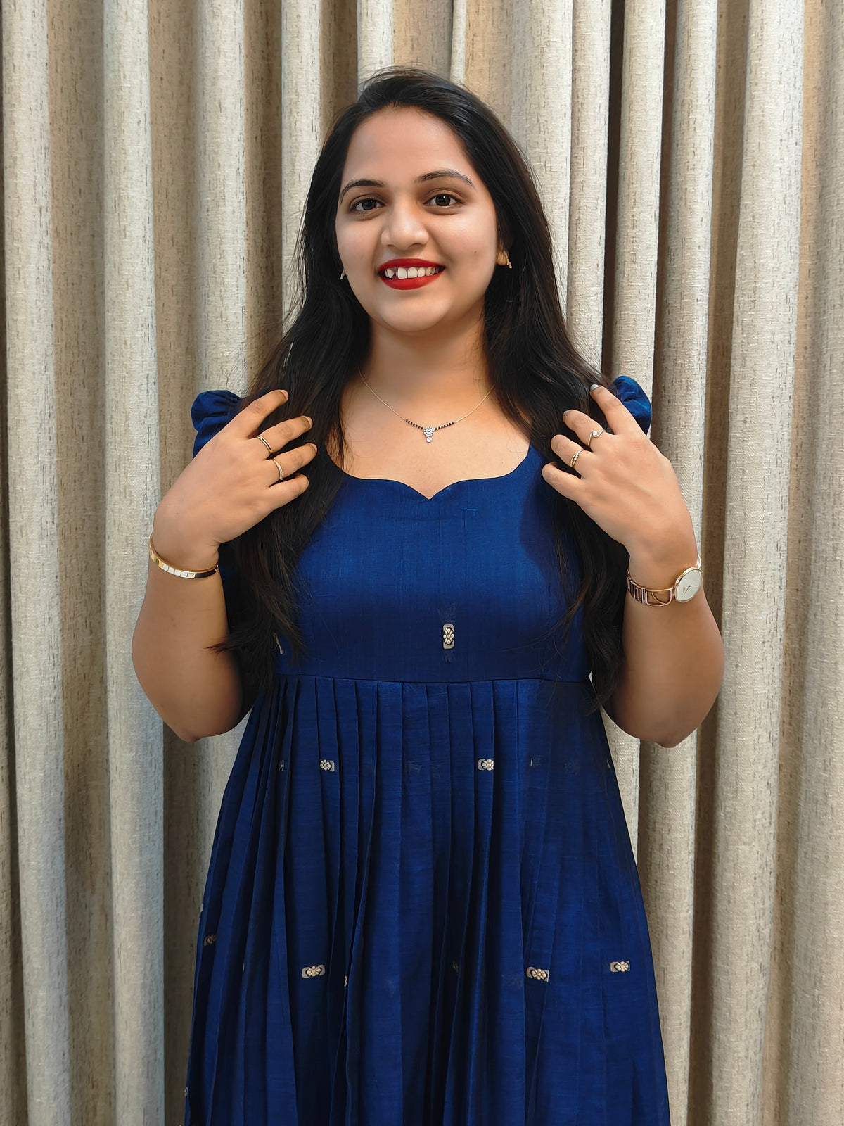 Narayanpet Mercerised Cotton Handloom Frock