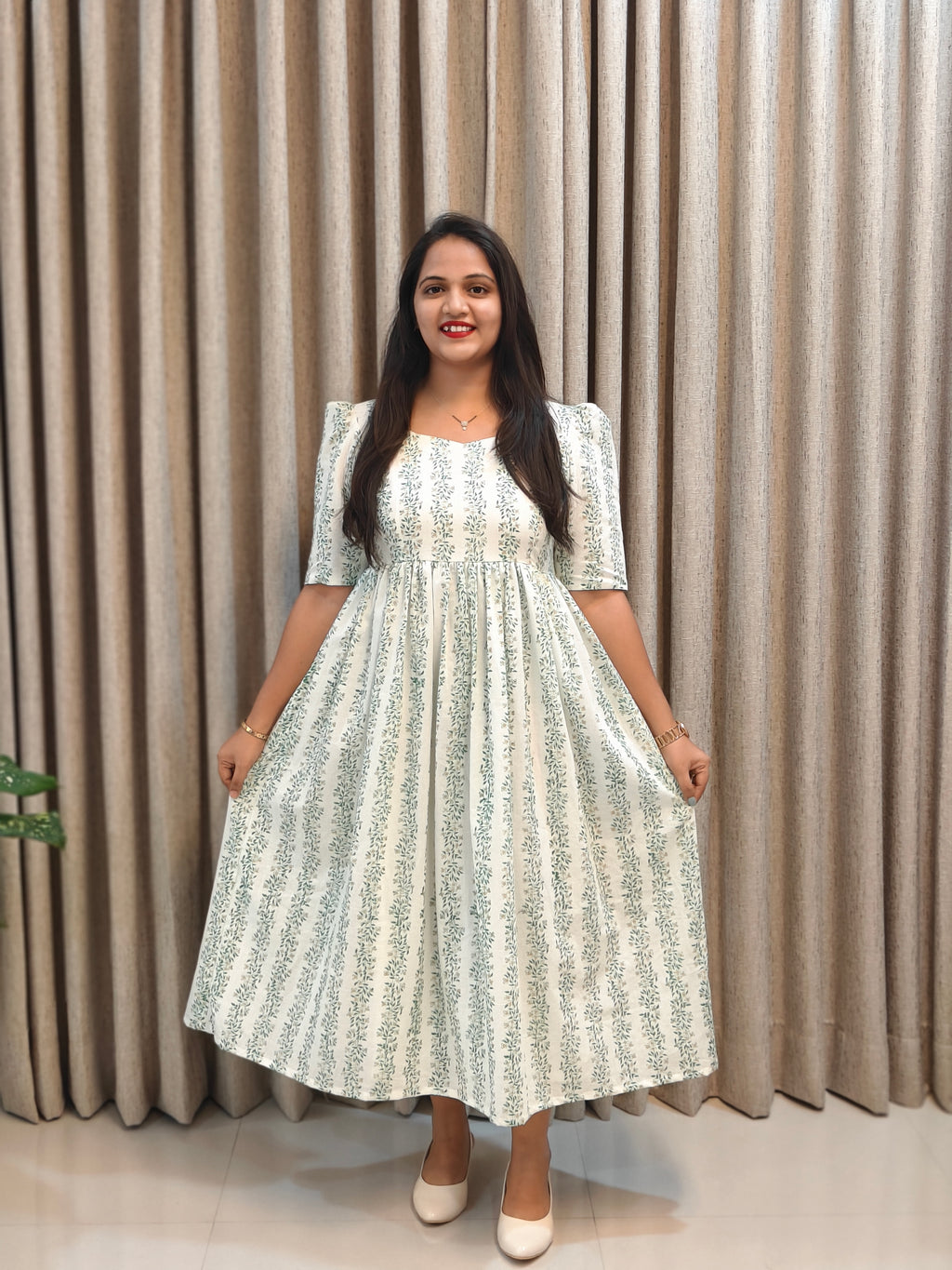 Cotton Handblock Print Frock