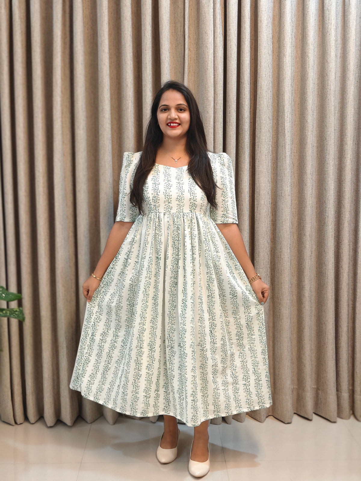 Cotton Handblock Print Frock