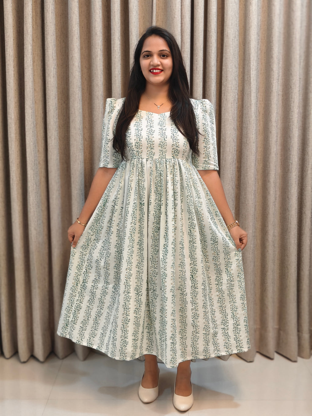 Cotton Handblock Print Frock