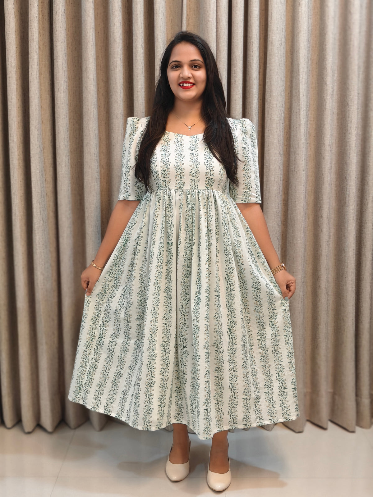 Cotton Handblock Print Frock