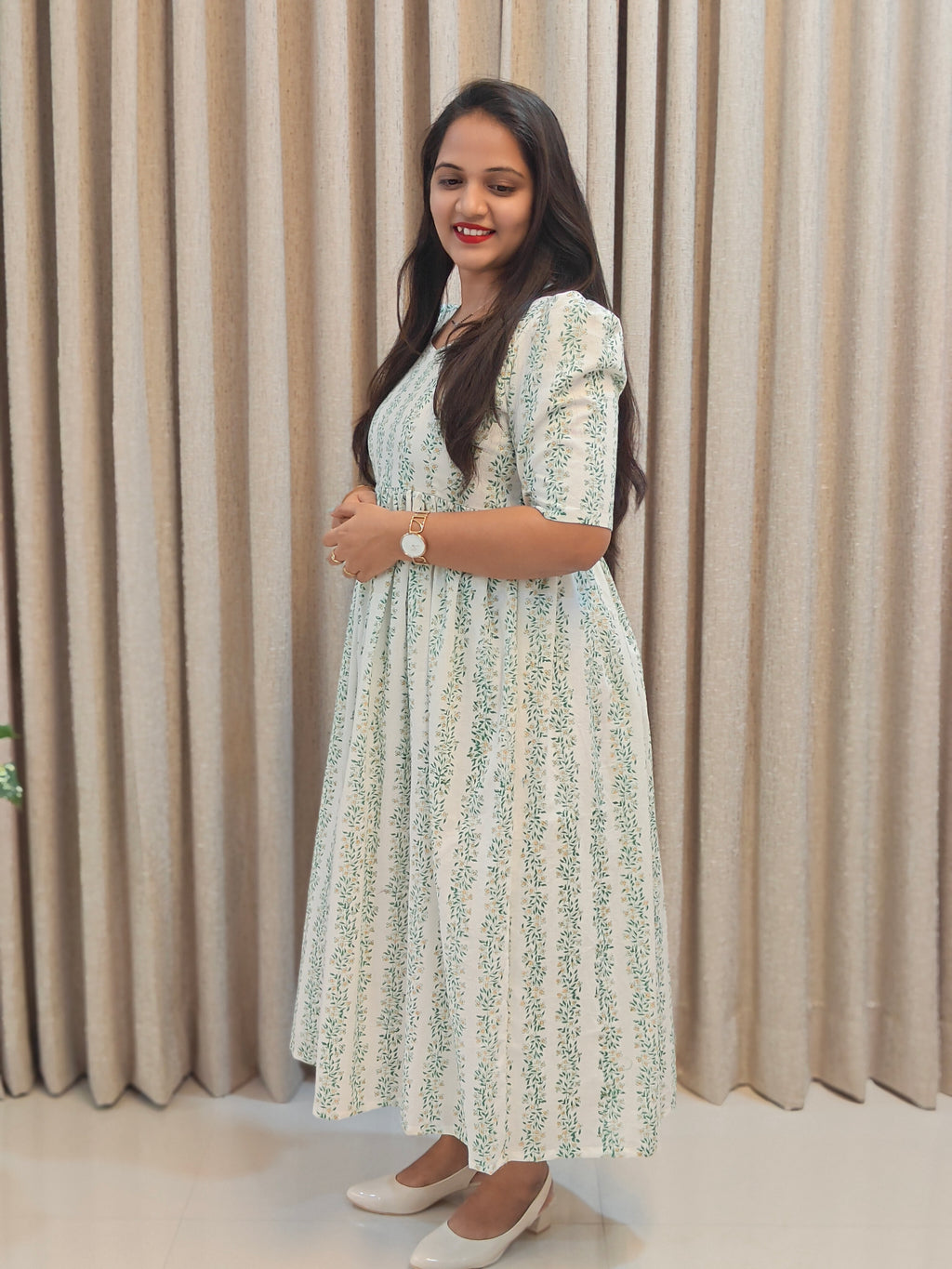 Cotton Handblock Print Frock