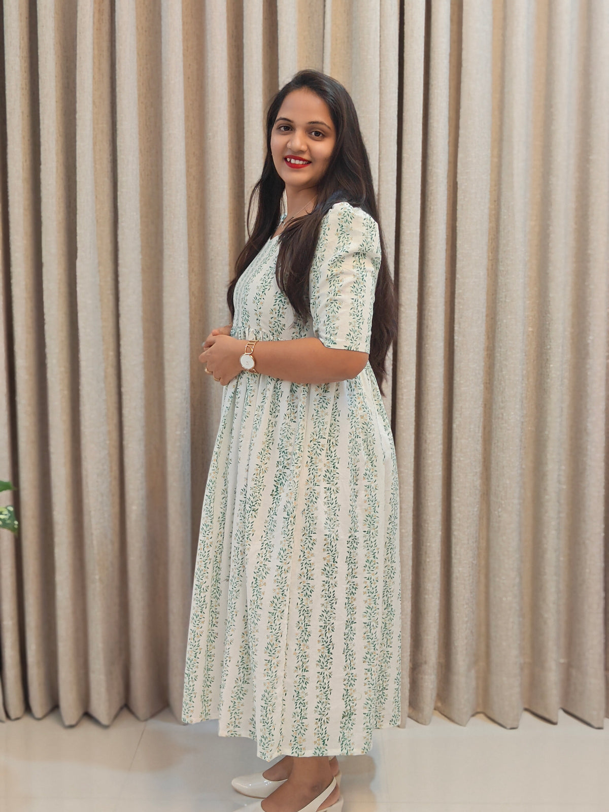 Cotton Handblock Print Frock