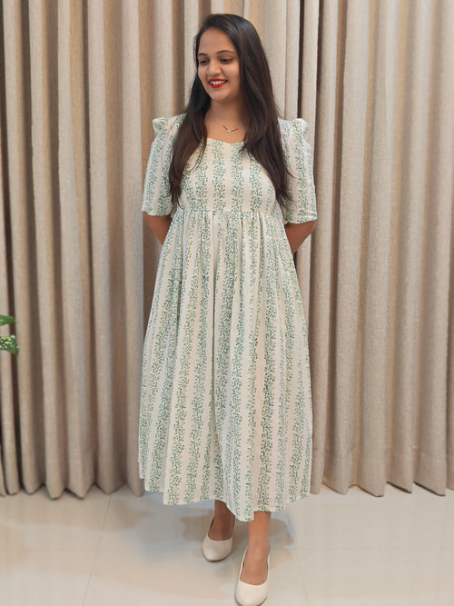 Cotton Handblock Print Frock
