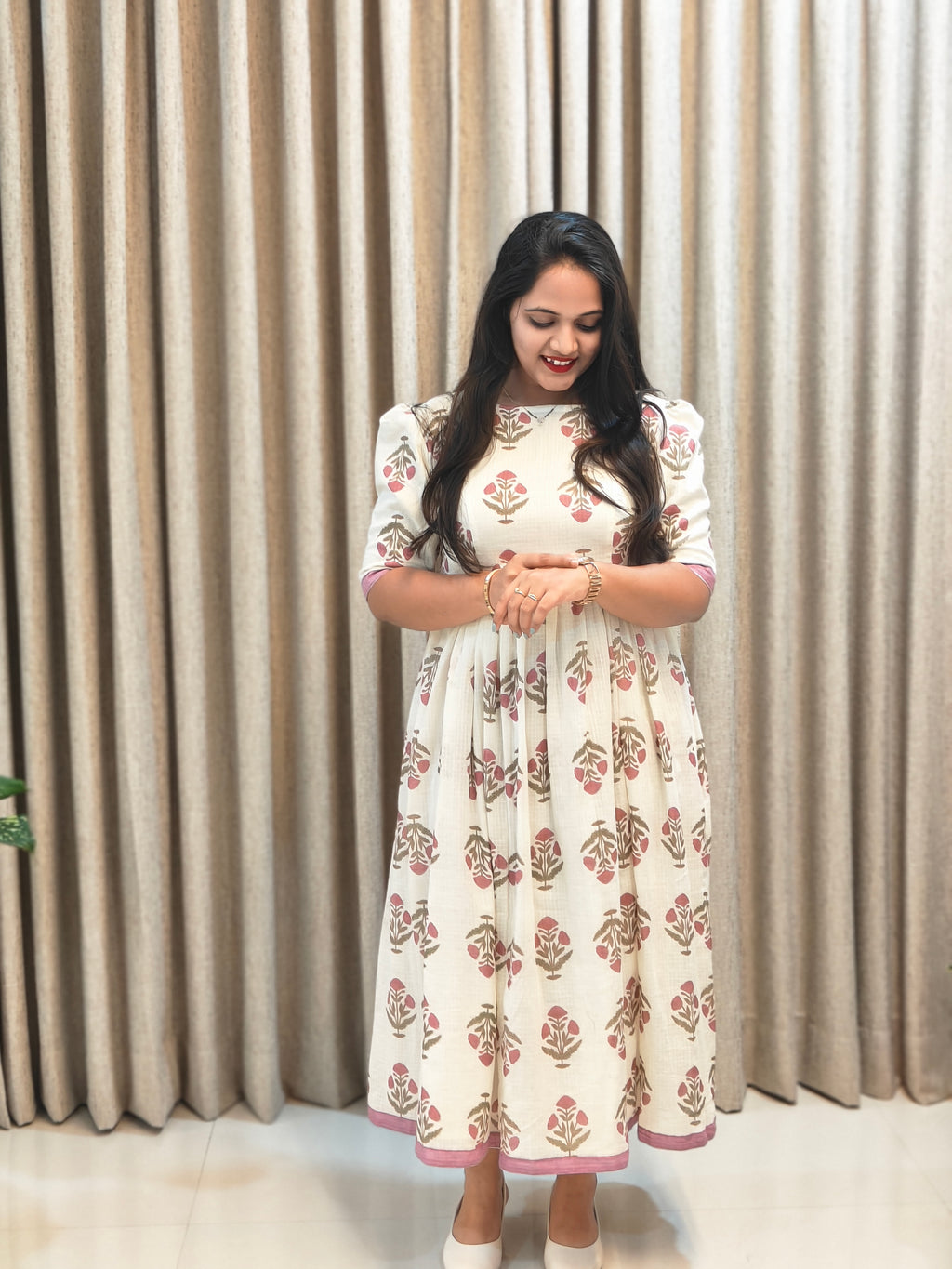 Kota Doria Cotton Frock