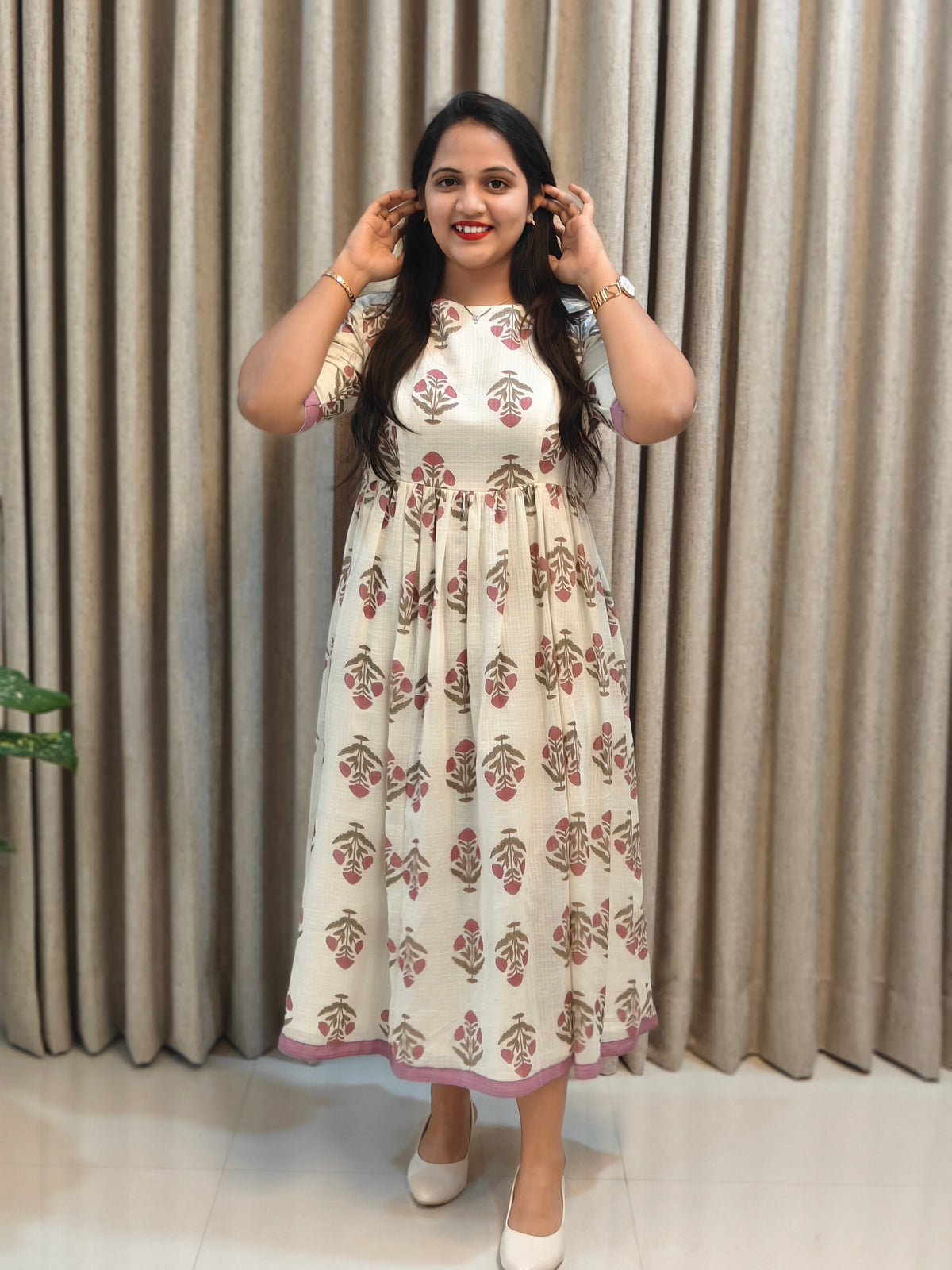 Kota Doria Cotton Frock