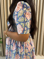 Mul Cotton Handblock Print Feeding Frock for Nursing Moms