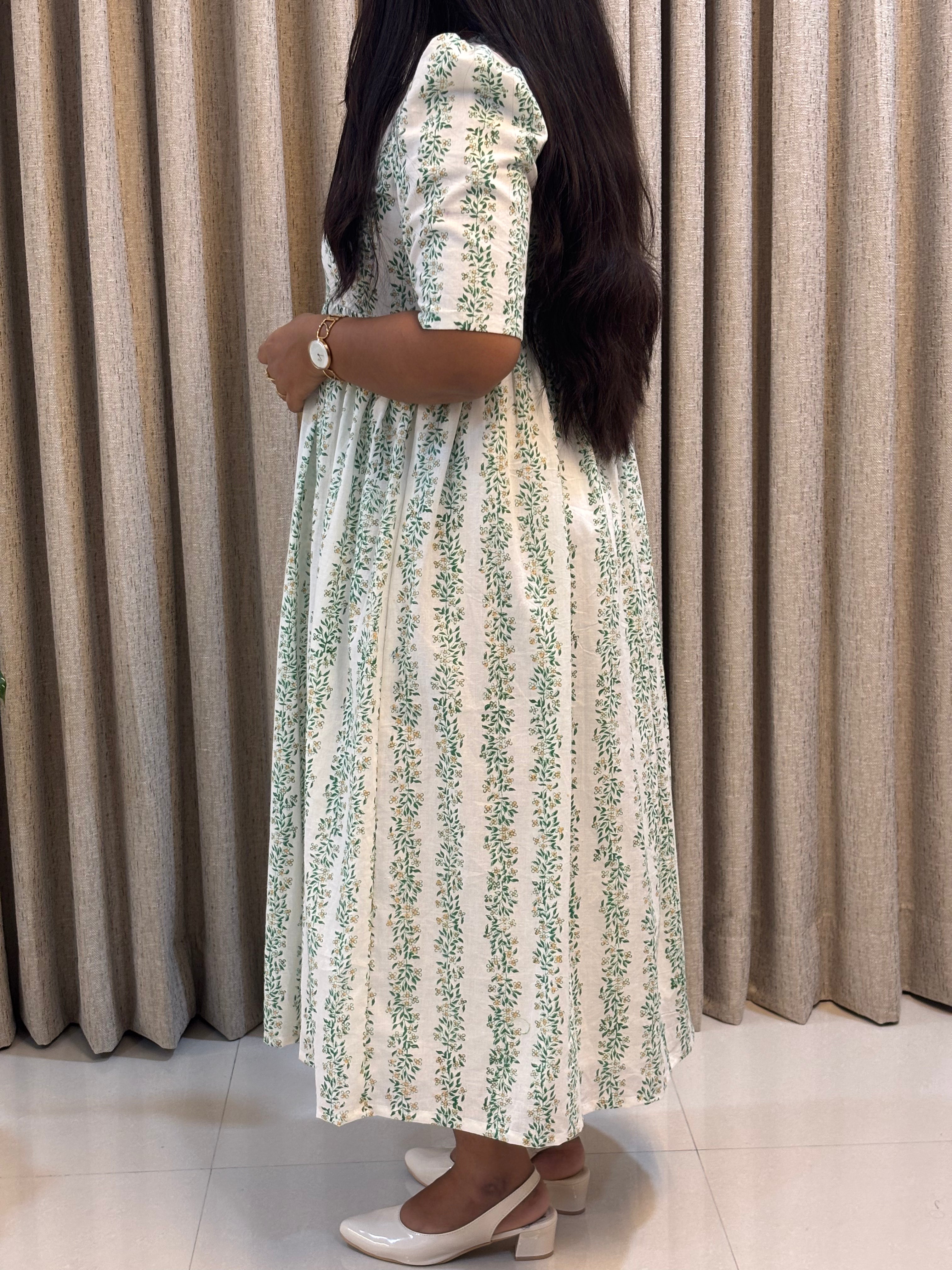 Cotton Handblock Print Frock