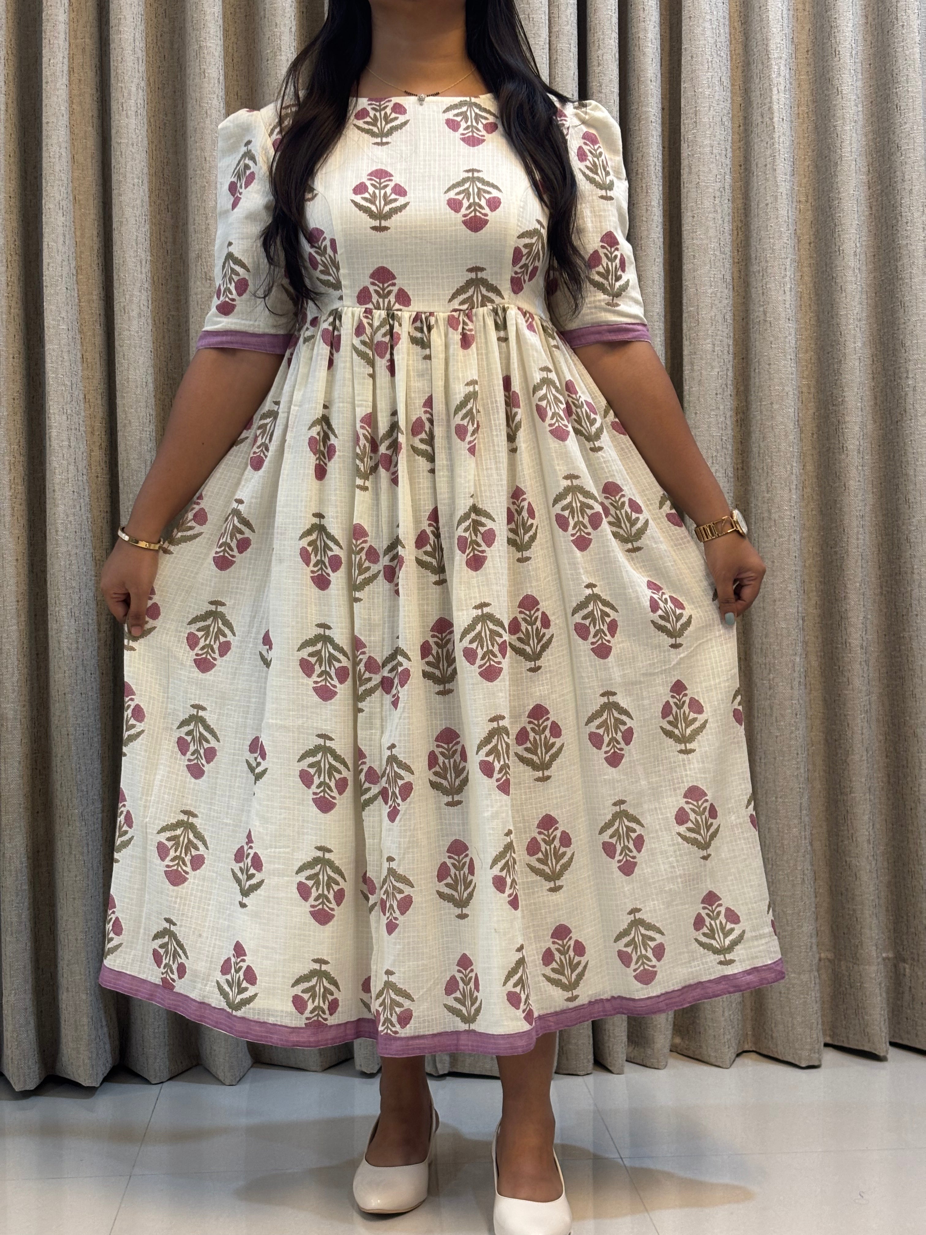 Kota Doria Cotton Frock
