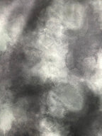 Premium Green Tie-Dye Satin Shirt Cloud Marble Print