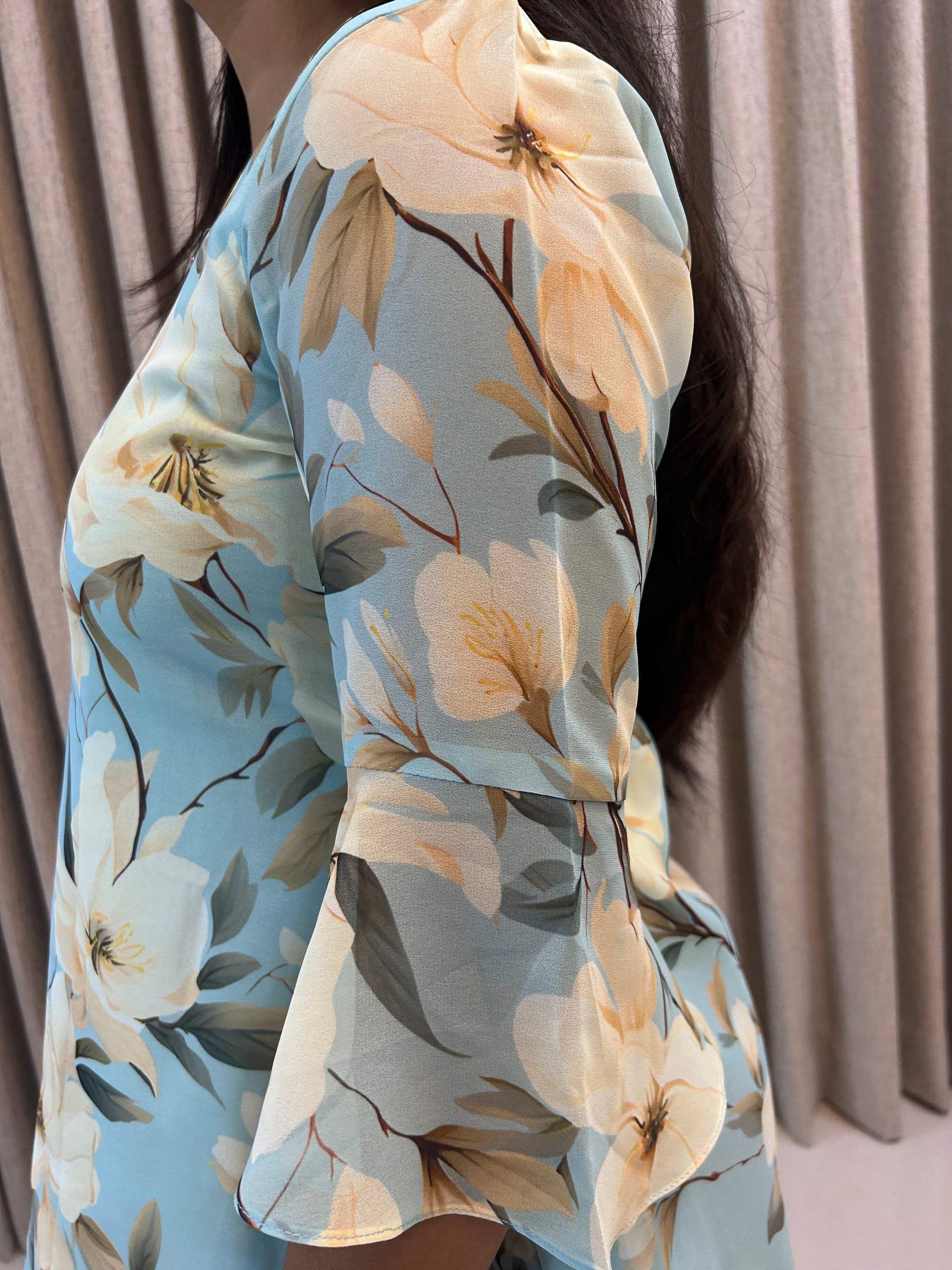 Georgette Floral Print Tunic