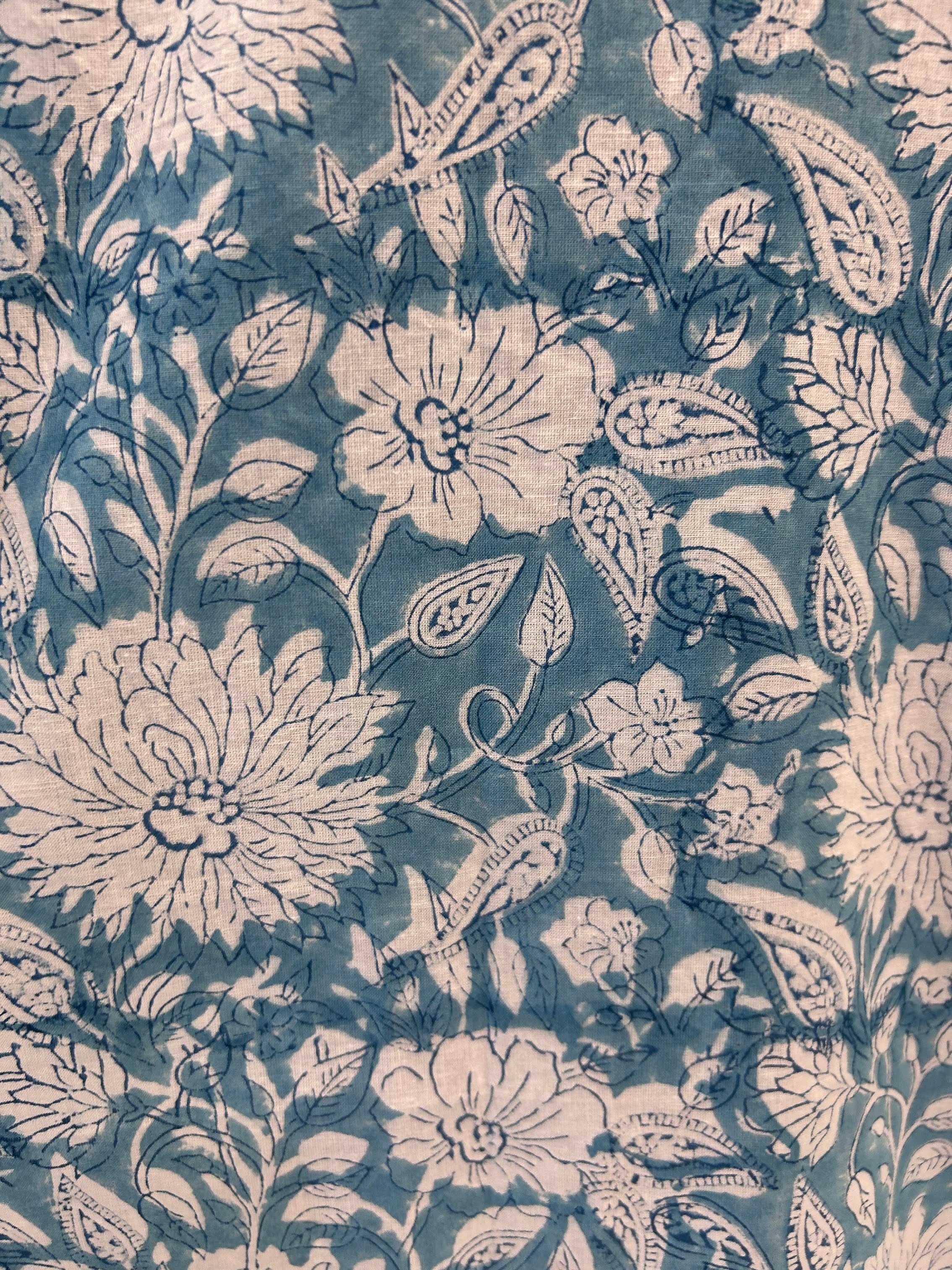 Handblock Print Cotton A-Line Asymmetric Frock