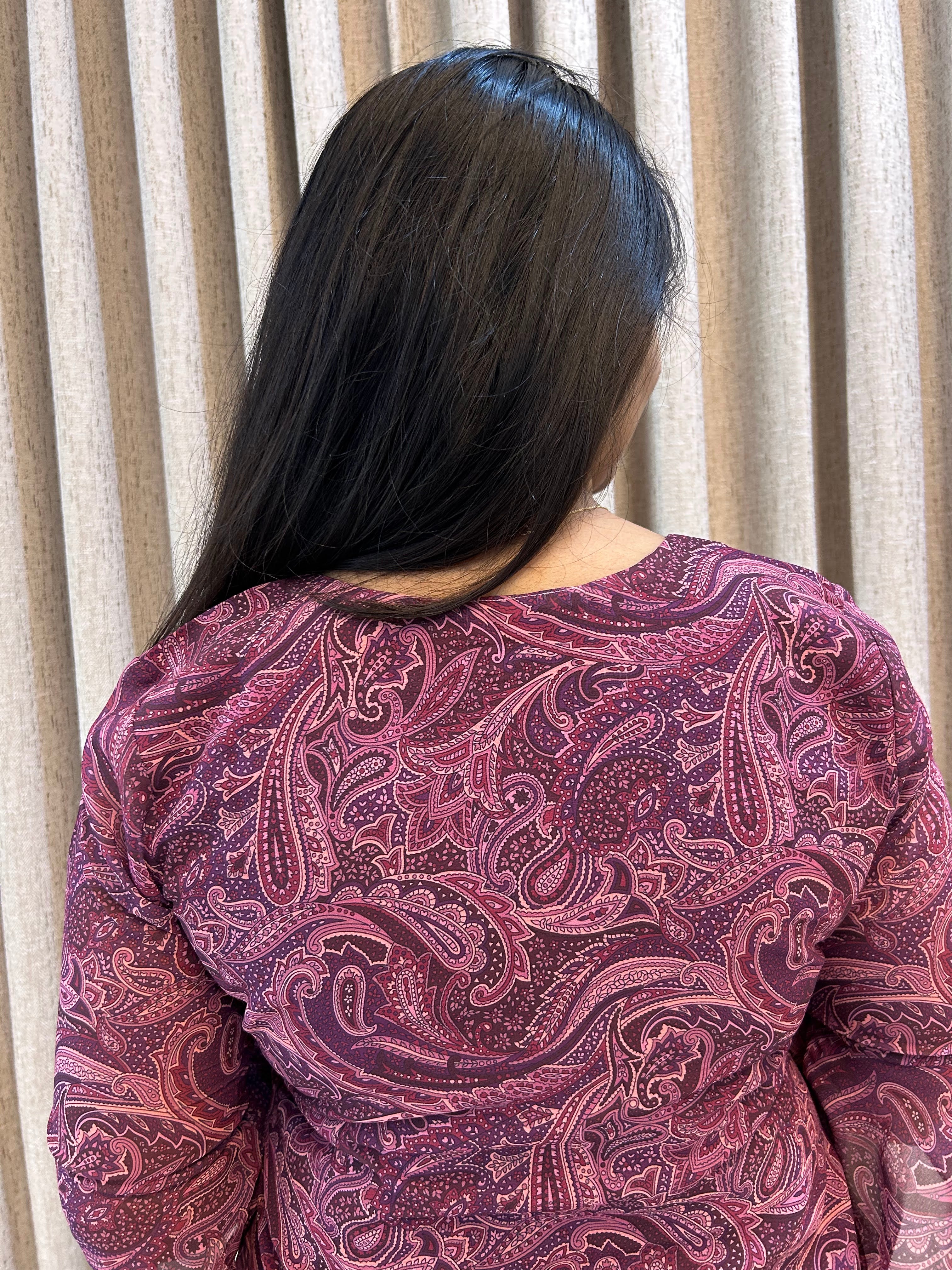 Floral Georgette Tunic Top -  Casual Wear