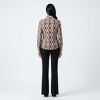 Premium Ikat Print Linen Cotton Shirt